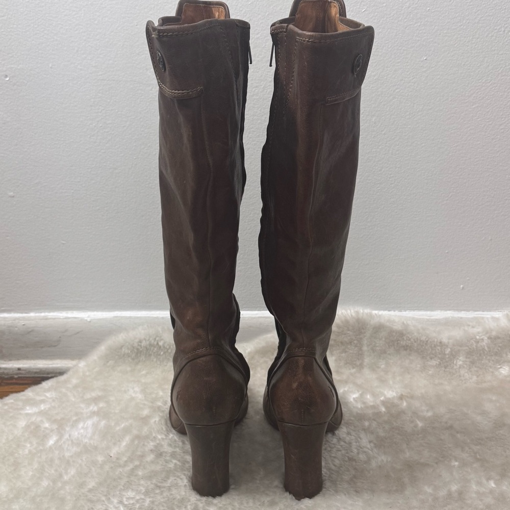 Frye Adrienne Button Boots Rustic Brown Tall Leather Vintage Victorian Sz 10M - Picture 7 of 14